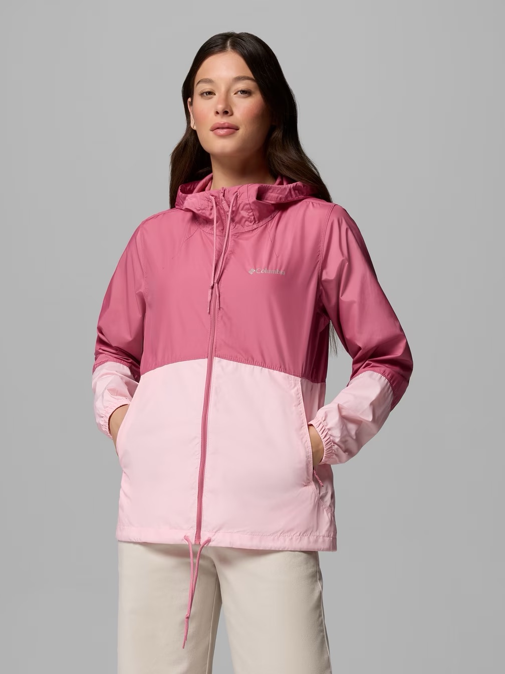 Columbia Women's Pink And Mauve Morning View Windbreaker Size Xs